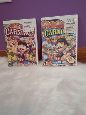 Wii Carnival Games And New Carnival Games Set Of 2